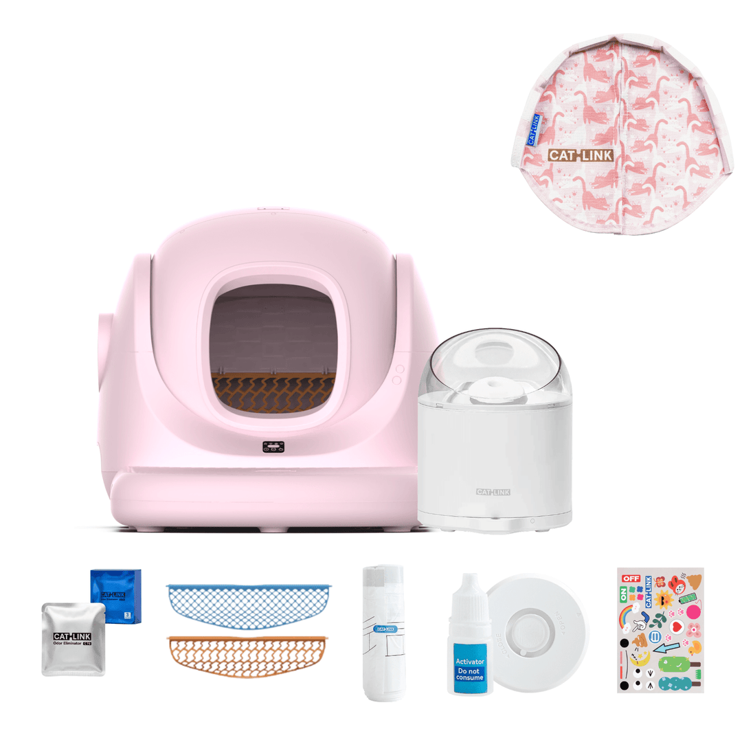 Litter Box, Feeder & Water Fountain Complete Set - Catlink EU