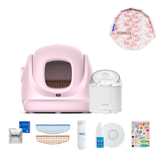 Litter Box, Feeder & Water Fountain Complete Set - Catlink EU