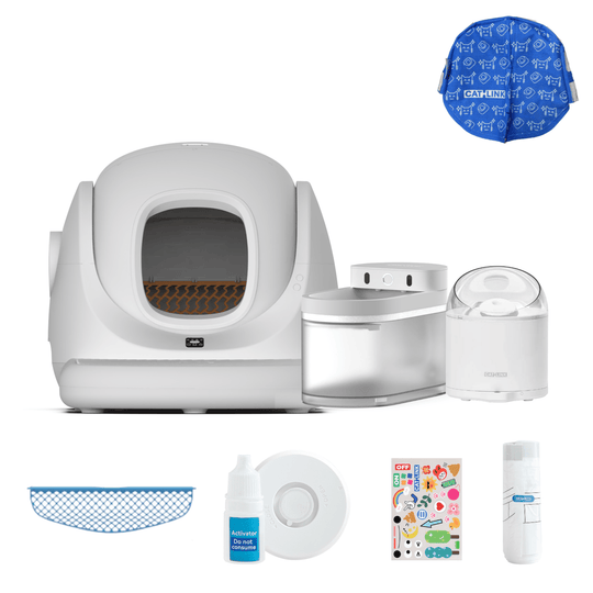 Litter Box, Feeder & Water Fountain Complete Set - Catlink EU