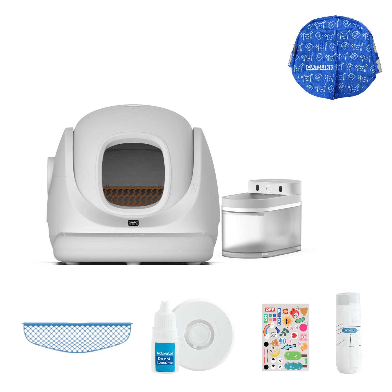 Litter Box, Feeder & Water Fountain Complete Set - Catlink EU