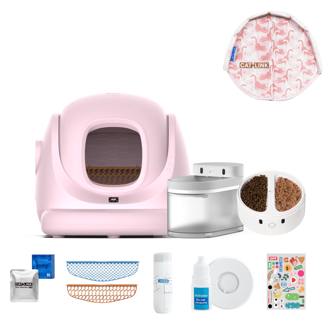 Litter Box, Feeder & Water Fountain Complete Set - Catlink EU