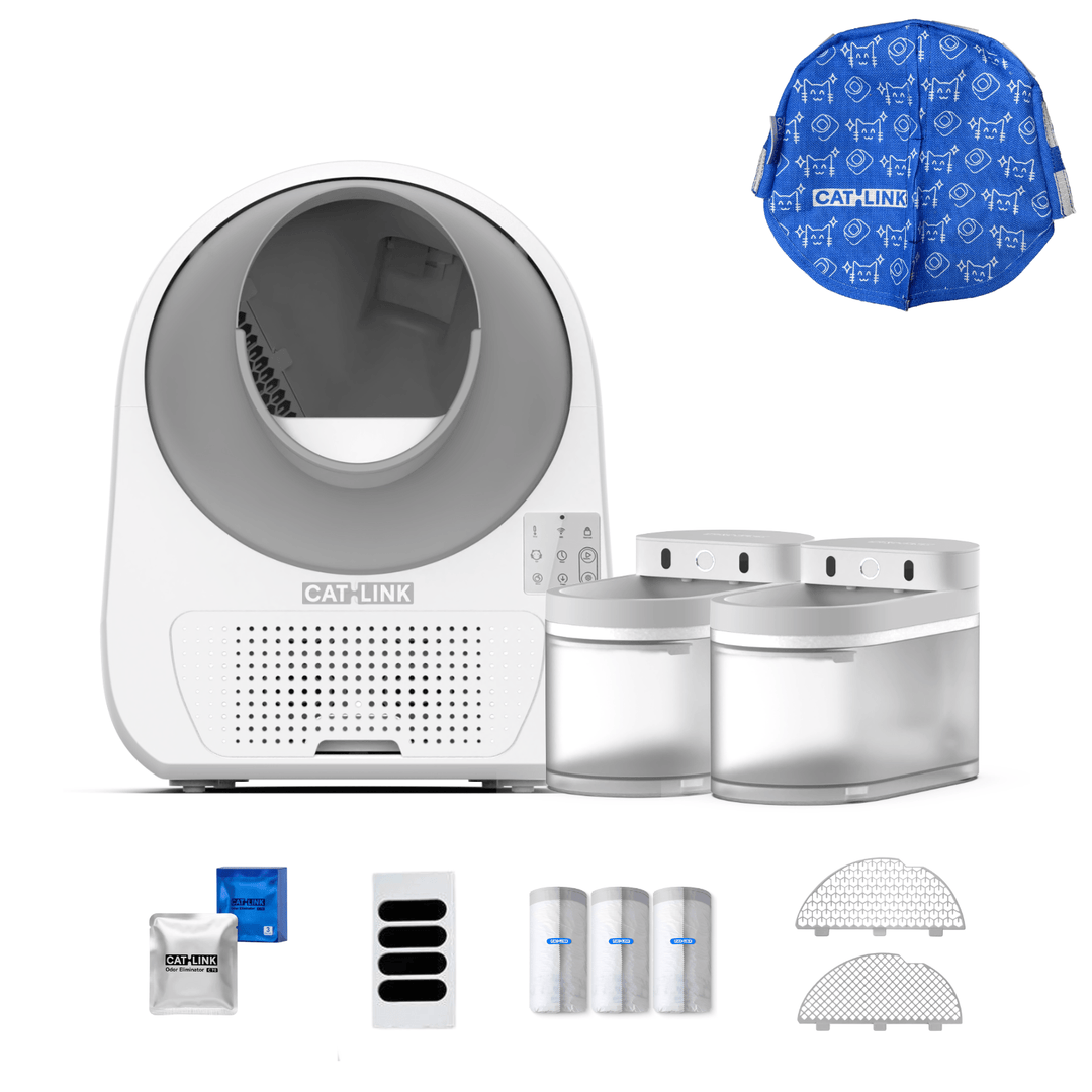 Litter Box, Feeder & Water Fountain Complete Set - Catlink EU