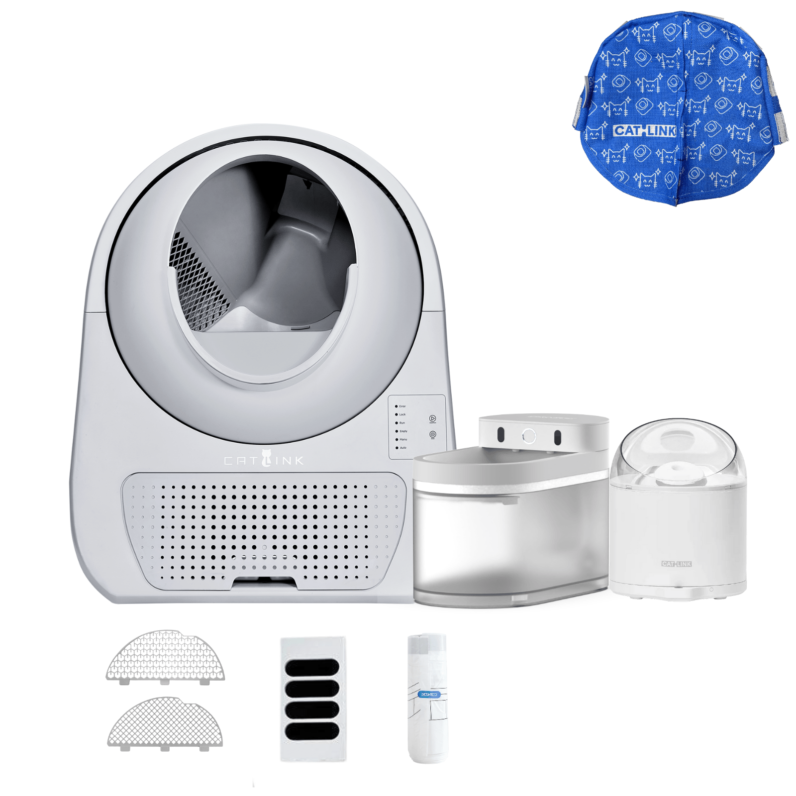 Litter Box, Feeder & Water Fountain Complete Set - Catlink EU
