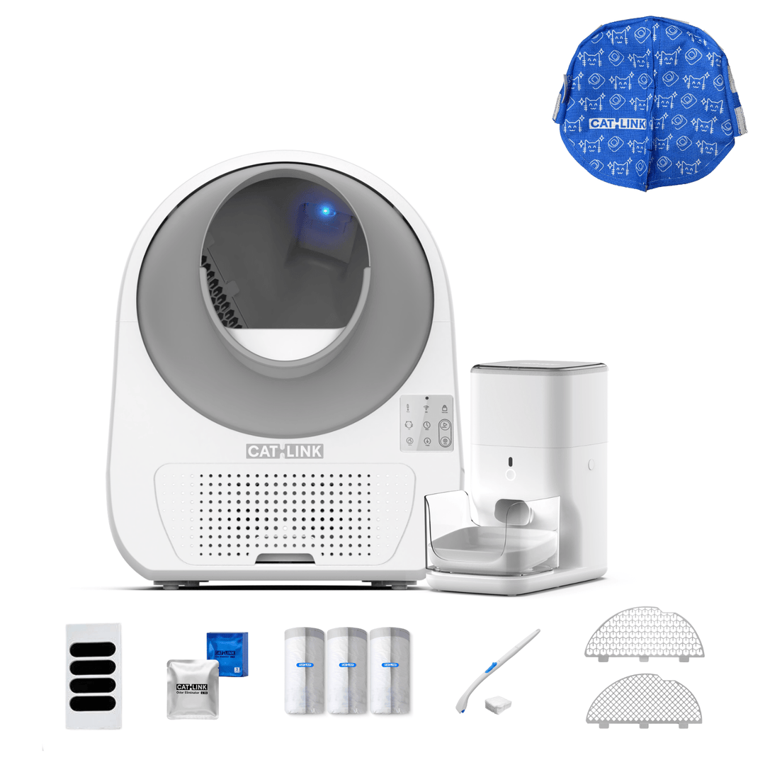 Litter Box, Feeder & Water Fountain Complete Set - Catlink EU