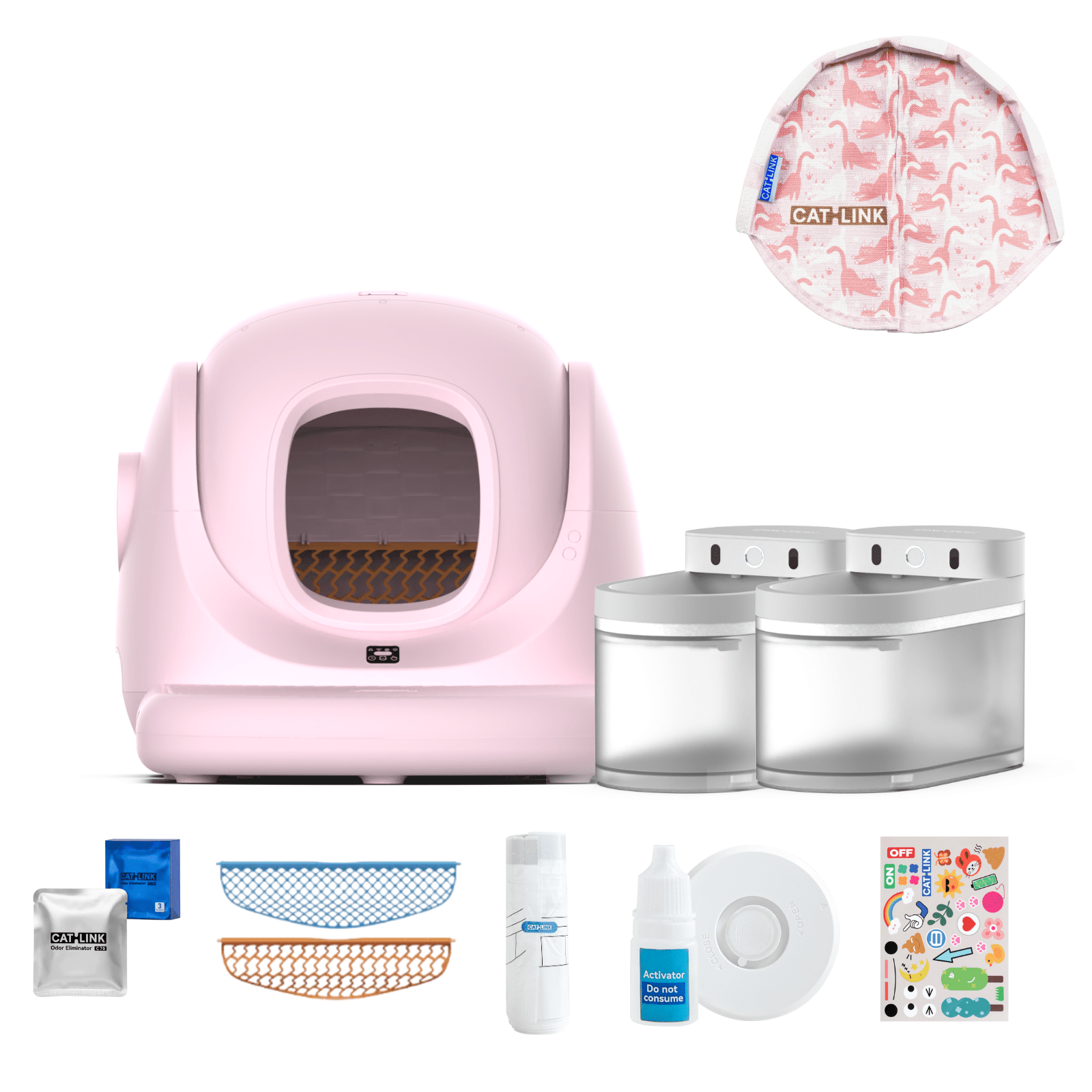 Litter Box, Feeder & Water Fountain Complete Set - Catlink EU