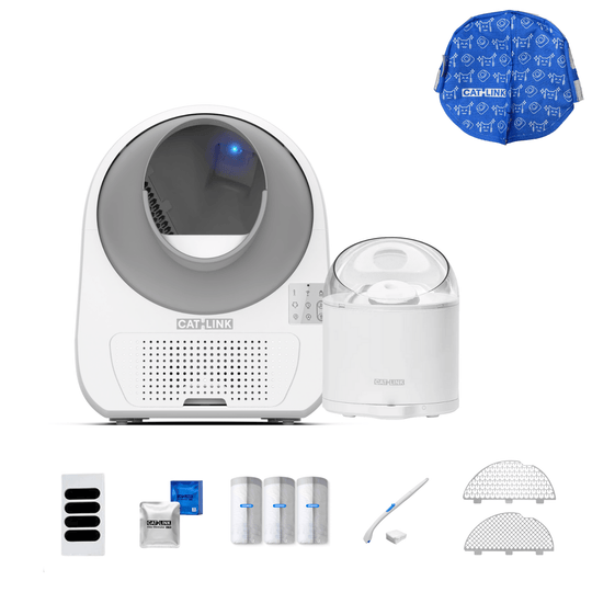 Litter Box, Feeder & Water Fountain Complete Set - Catlink EU