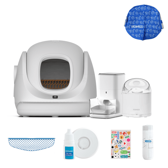 Litter Box, Feeder & Water Fountain Complete Set - Catlink EU