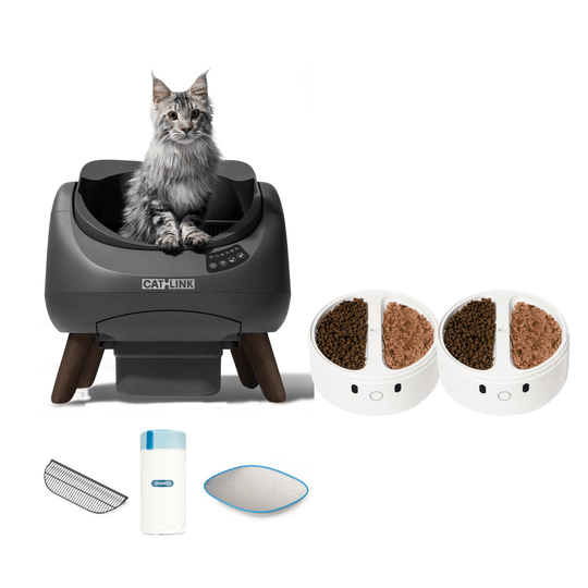 Litter Box, Feeder & Water Fountain Complete Set - Catlink EU