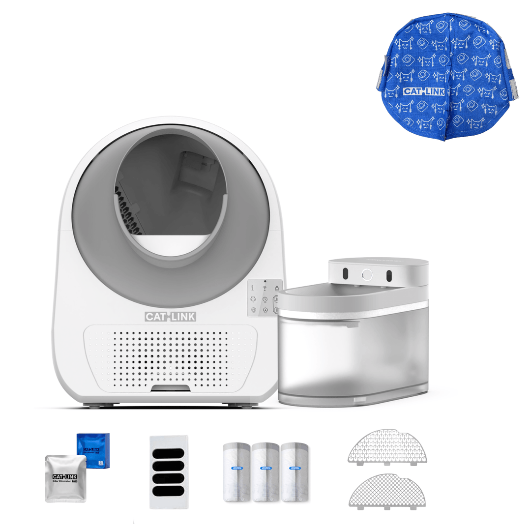 Litter Box, Feeder & Water Fountain Complete Set - Catlink EU