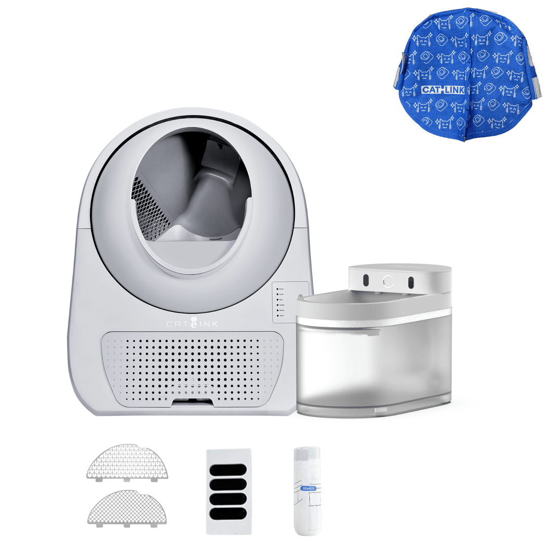 Litter Box, Feeder & Water Fountain Complete Set - Catlink EU