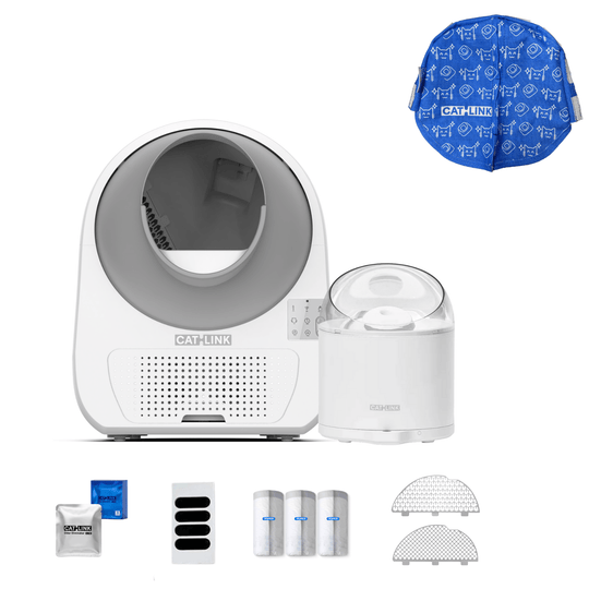 Litter Box, Feeder & Water Fountain Complete Set - Catlink EU