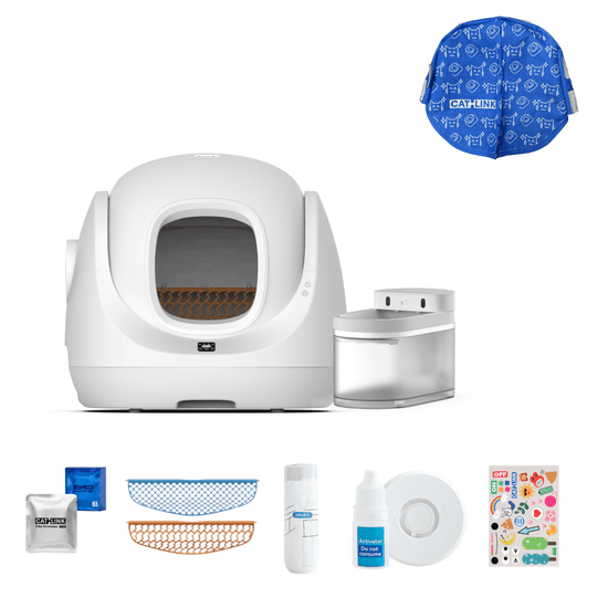 Litter Box, Feeder & Water Fountain Complete Set - Catlink EU