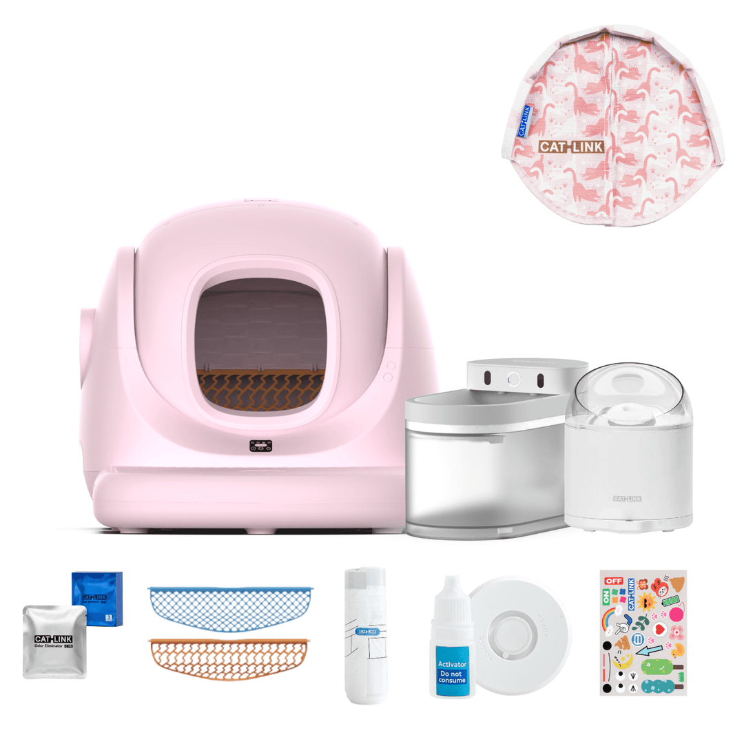 Litter Box, Feeder & Water Fountain Complete Set - Catlink EU