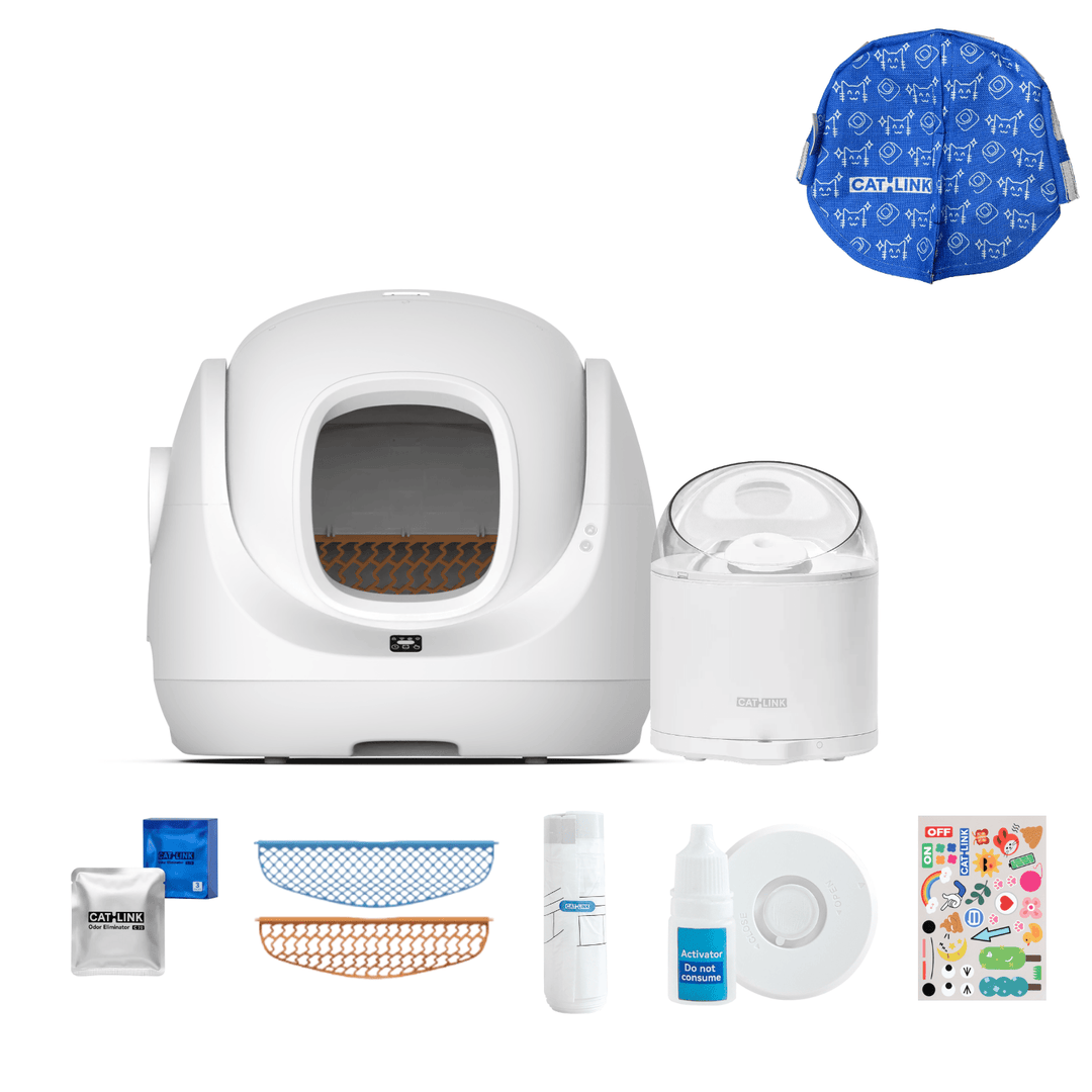 Litter Box, Feeder & Water Fountain Complete Set - Catlink EU