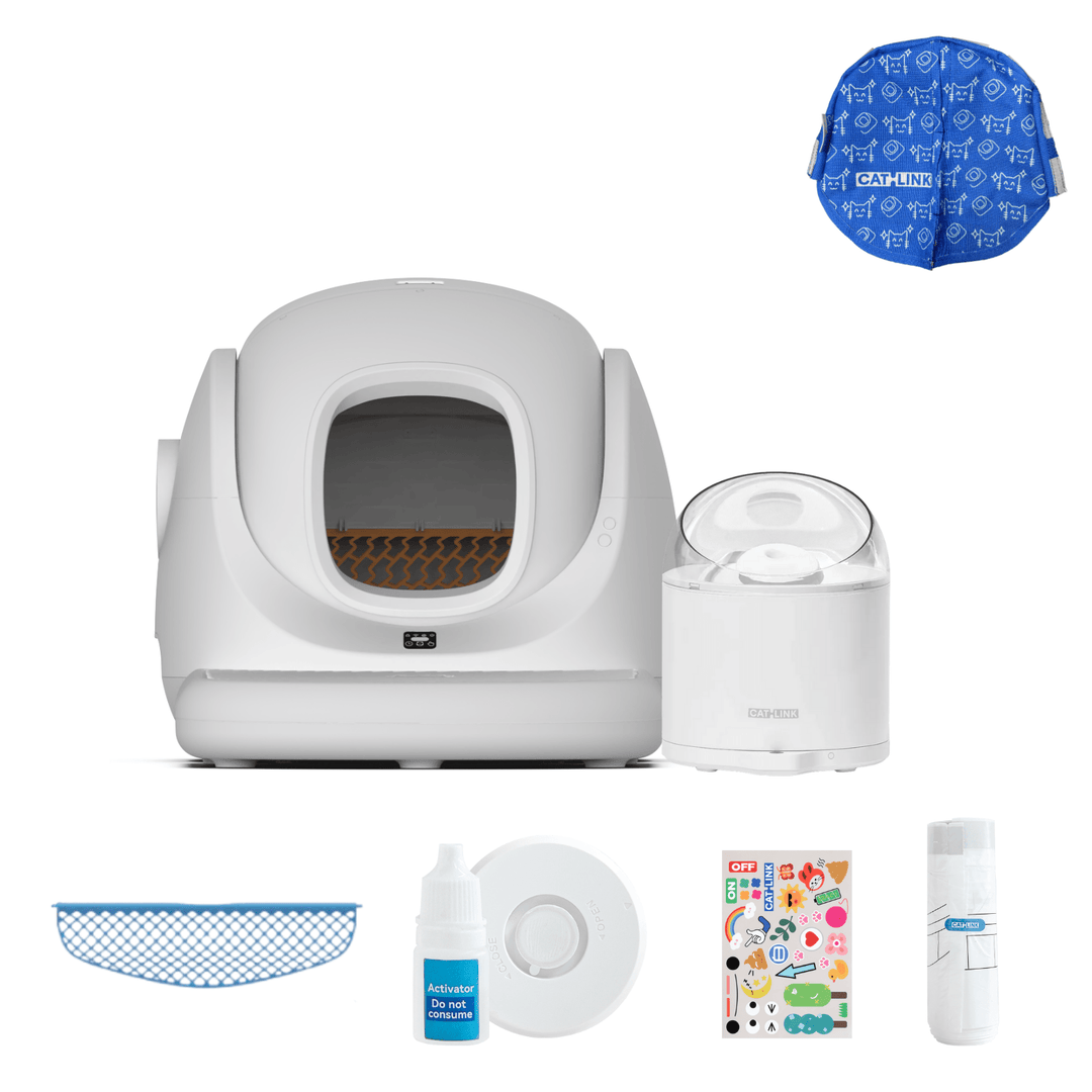 Litter Box, Feeder & Water Fountain Complete Set - Catlink EU