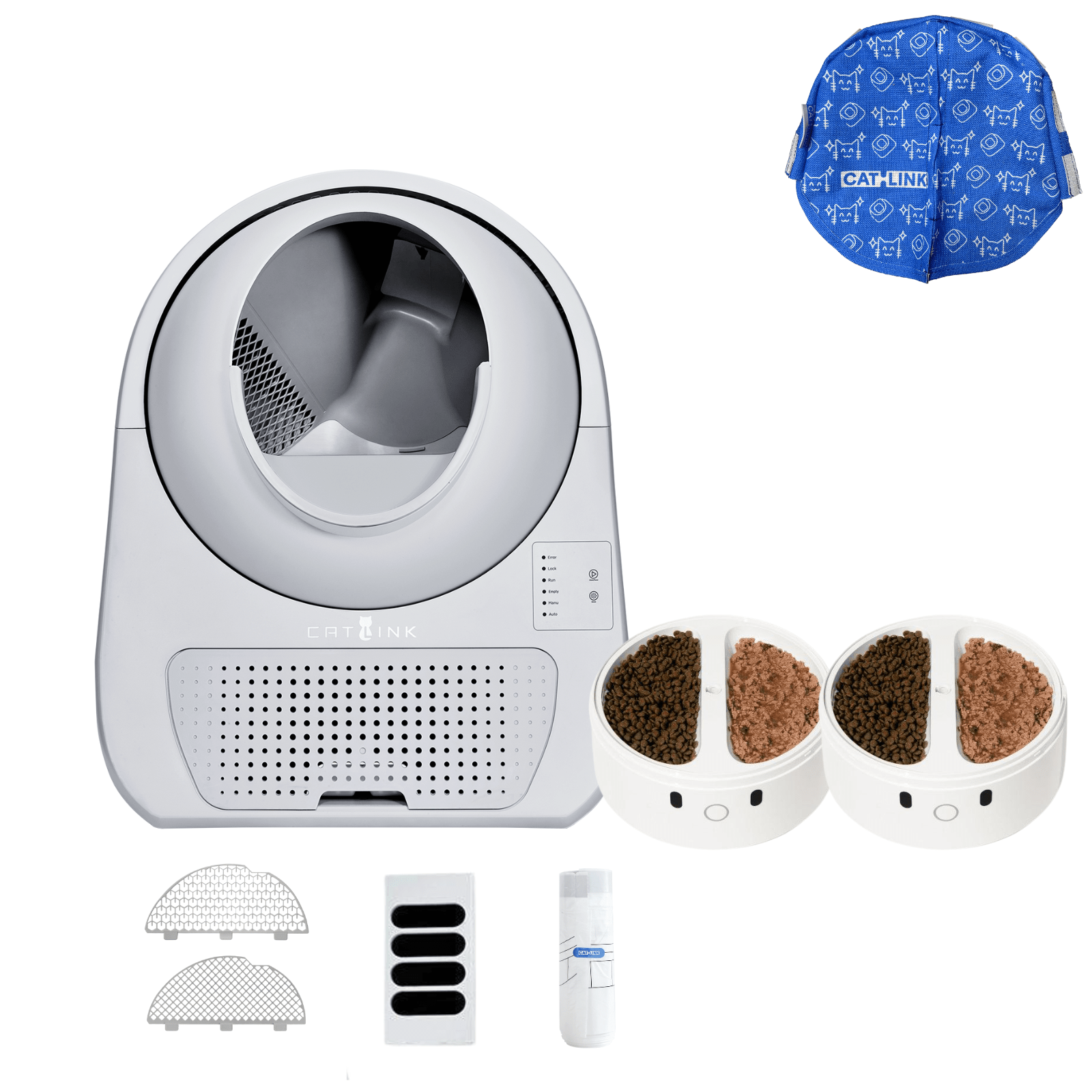 Litter Box, Feeder & Water Fountain Complete Set - Catlink EU