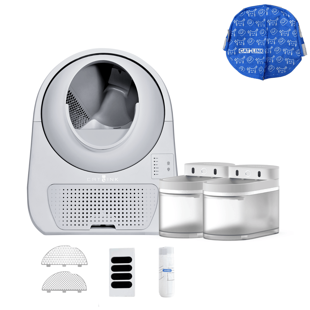 Litter Box, Feeder & Water Fountain Complete Set - Catlink EU