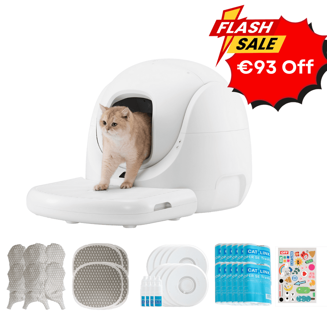 Pre - order:Catlink Baymax (White) Self - Cleaning Litter Box - Catlink EU
