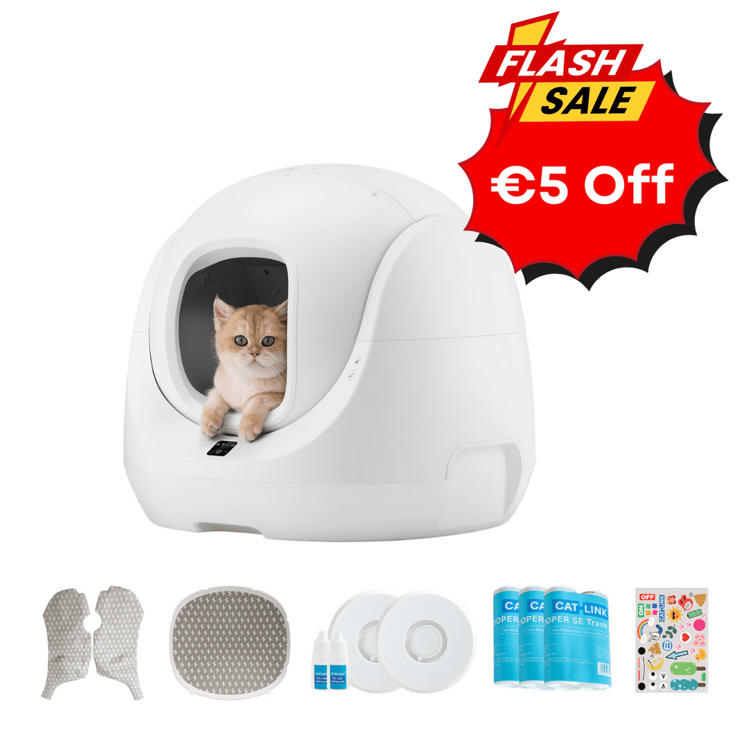 Pre - order:Catlink Baymax (White) Self - Cleaning Litter Box - Catlink EU