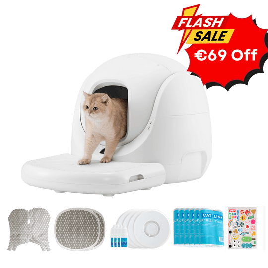 Pre - order:Catlink Baymax (White) Self - Cleaning Litter Box - Catlink EU