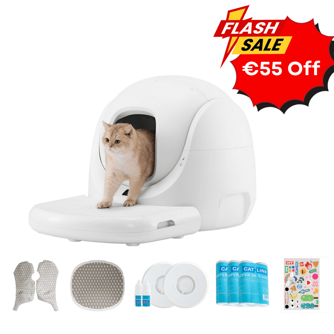 Pre - order:Catlink Baymax (White) Self - Cleaning Litter Box - Catlink EU