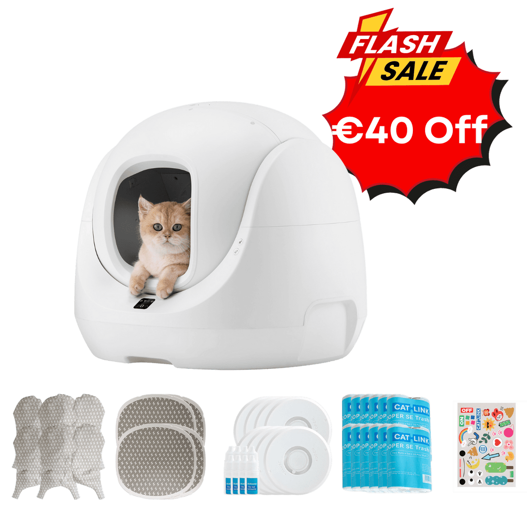 Pre - order:Catlink Baymax (White) Self - Cleaning Litter Box - Catlink EU