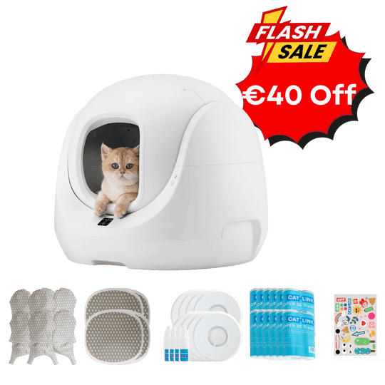 Pre - order:Catlink Baymax (White) Self - Cleaning Litter Box - Catlink EU