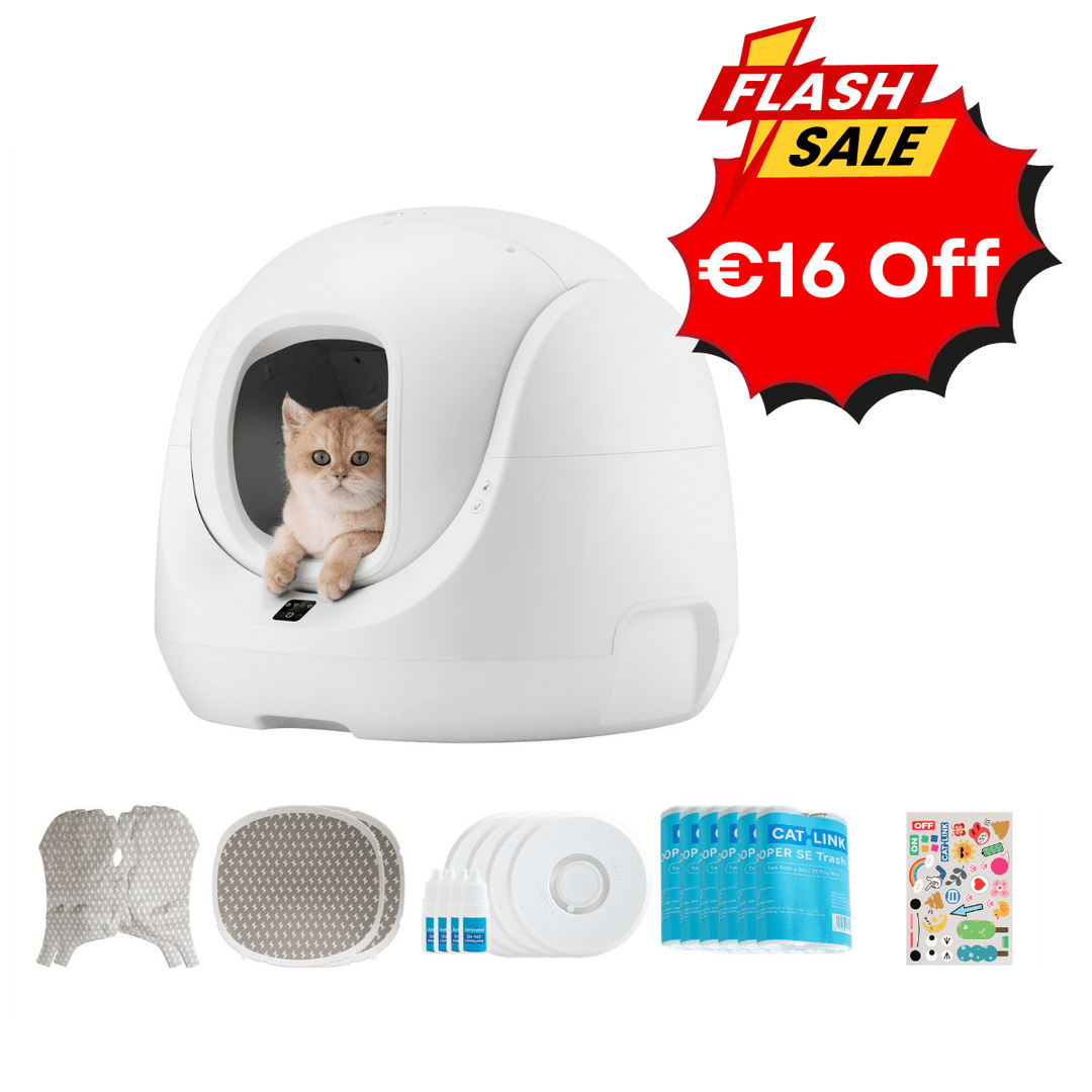 Pre - order:Catlink Baymax (White) Self - Cleaning Litter Box - Catlink EU