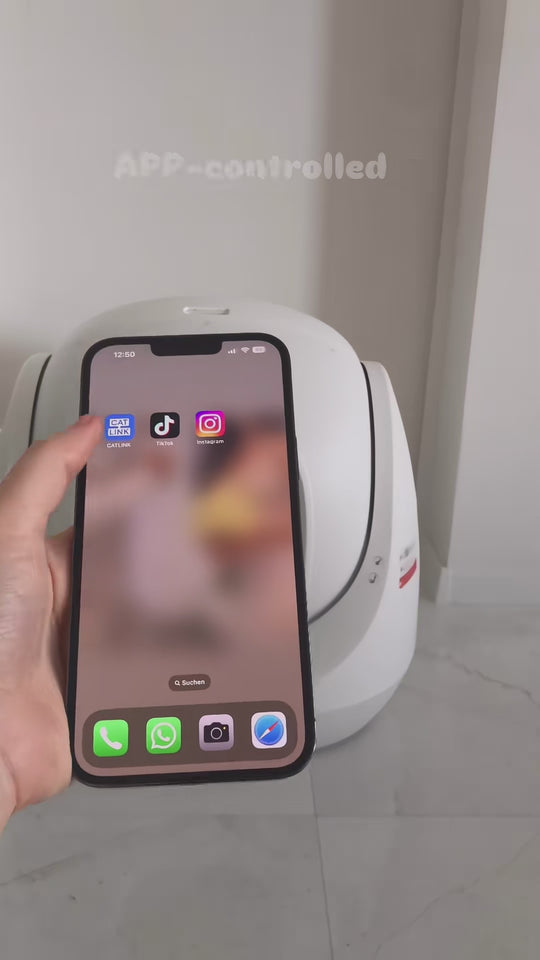 Catlink Baymax (Wäiss/Rosa) selbstreinigend Kazentoilette