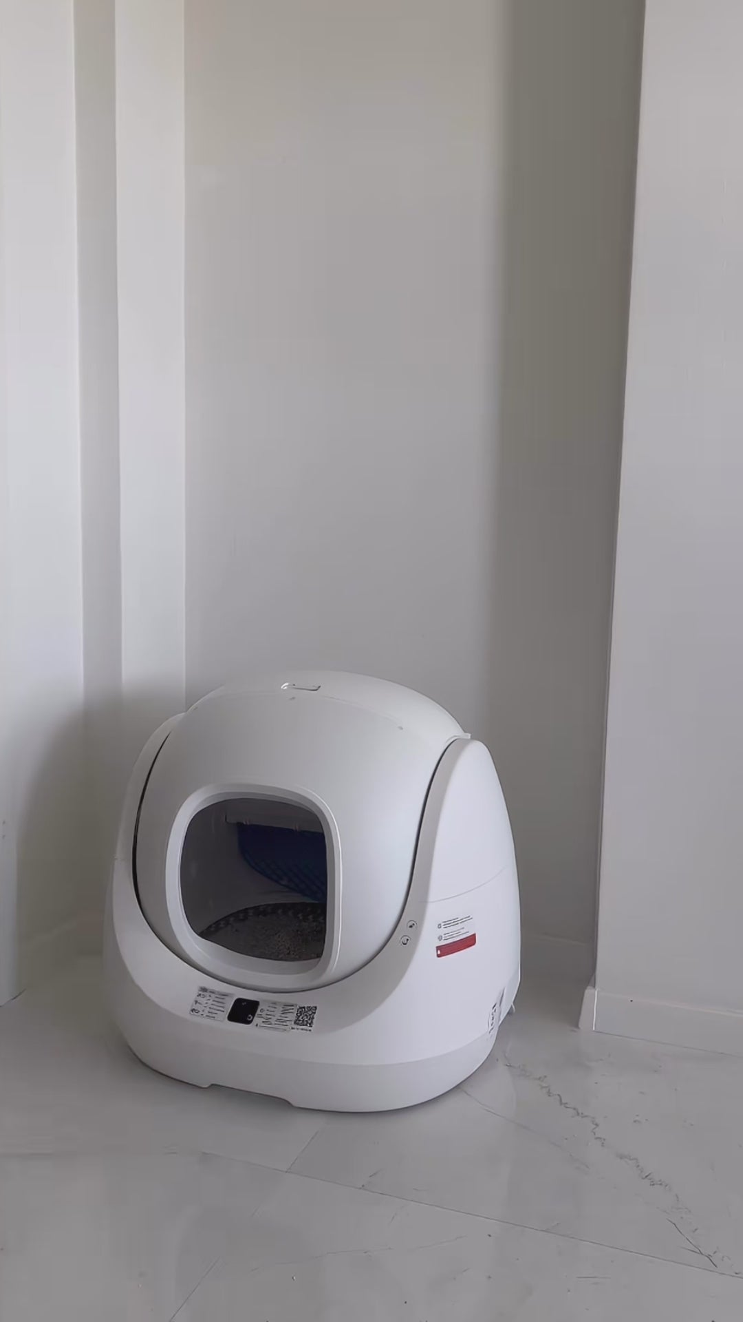 Cutie de nisip autopcurățitoare Catlink Baymax (Alb/Roz)