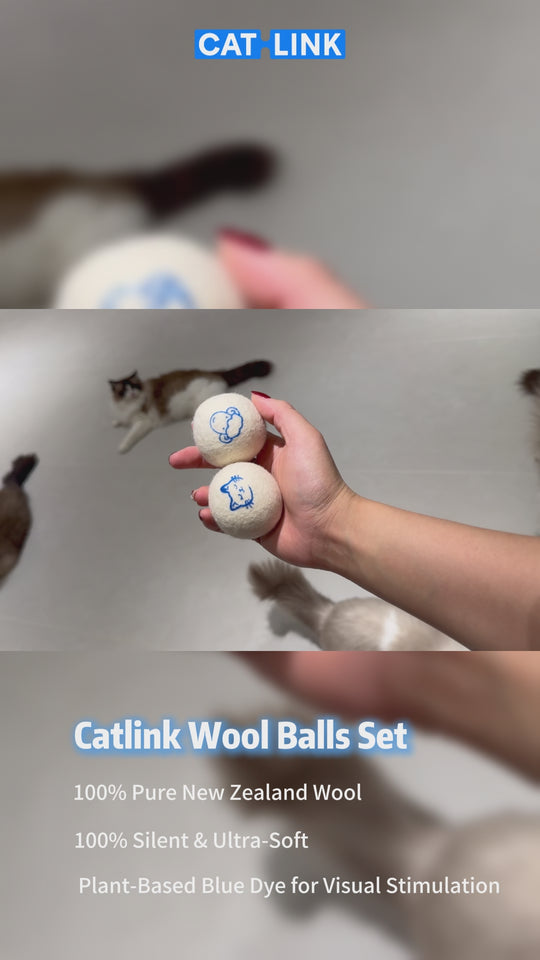 Set bile de lână Catlink - Jucărie pentru pisici