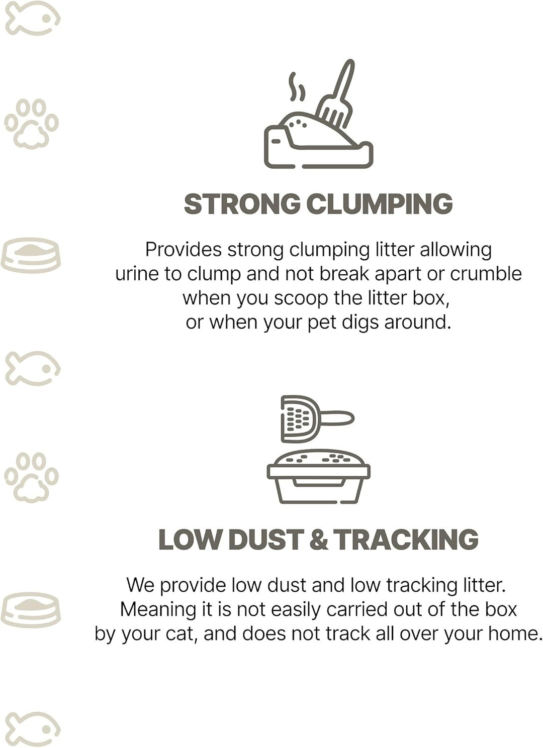 White Pure Paws Premium Bentonite Cat Litter – 99.5% Dust-Free & Strong Clumping